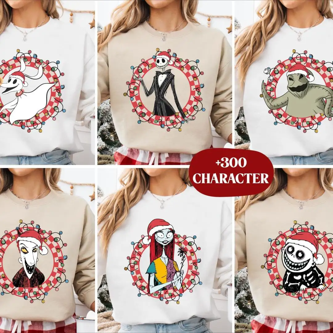 Disney Jack Christmas Shirt Family Trip Matching Retro