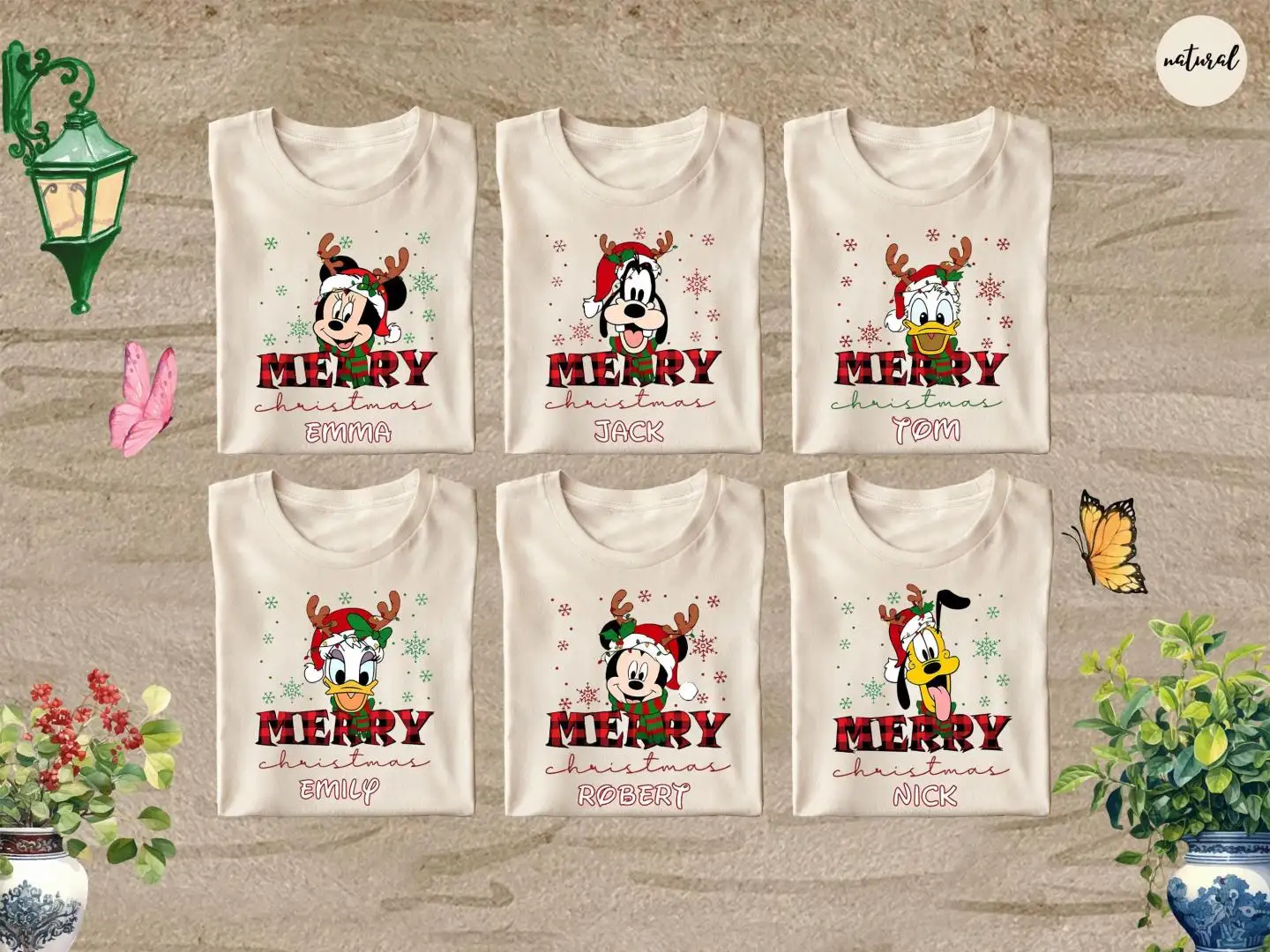 Custom Disney Family Christmas Shirt Personalized Holiday