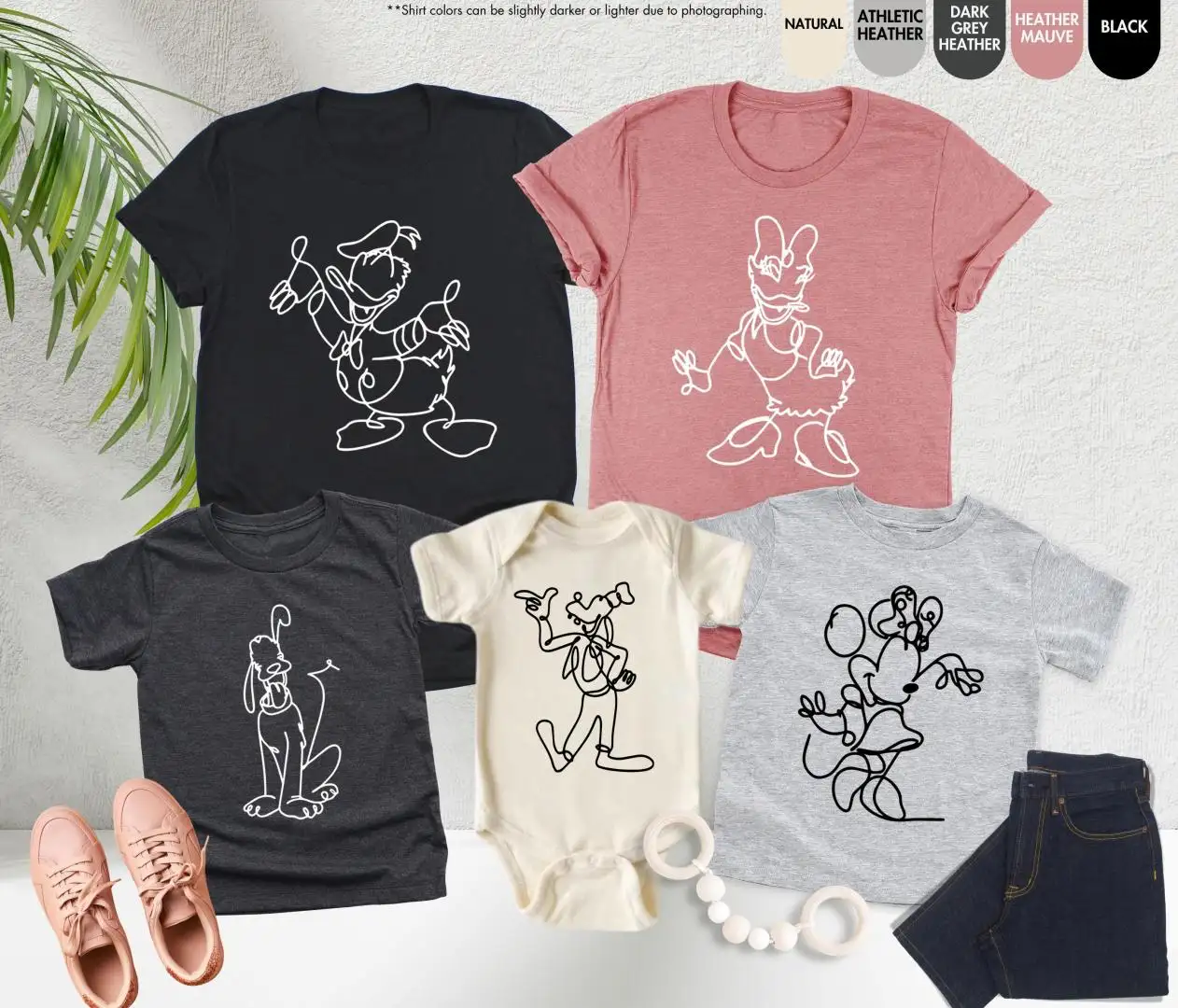 Disney Family Matching Shirt Minimalist Vacation Outfits