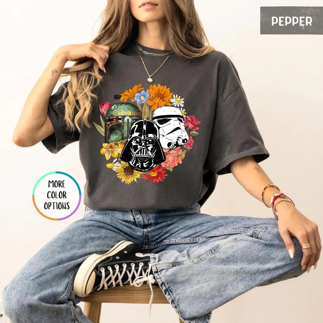 Floral Star Wars Shirt For Women Fans