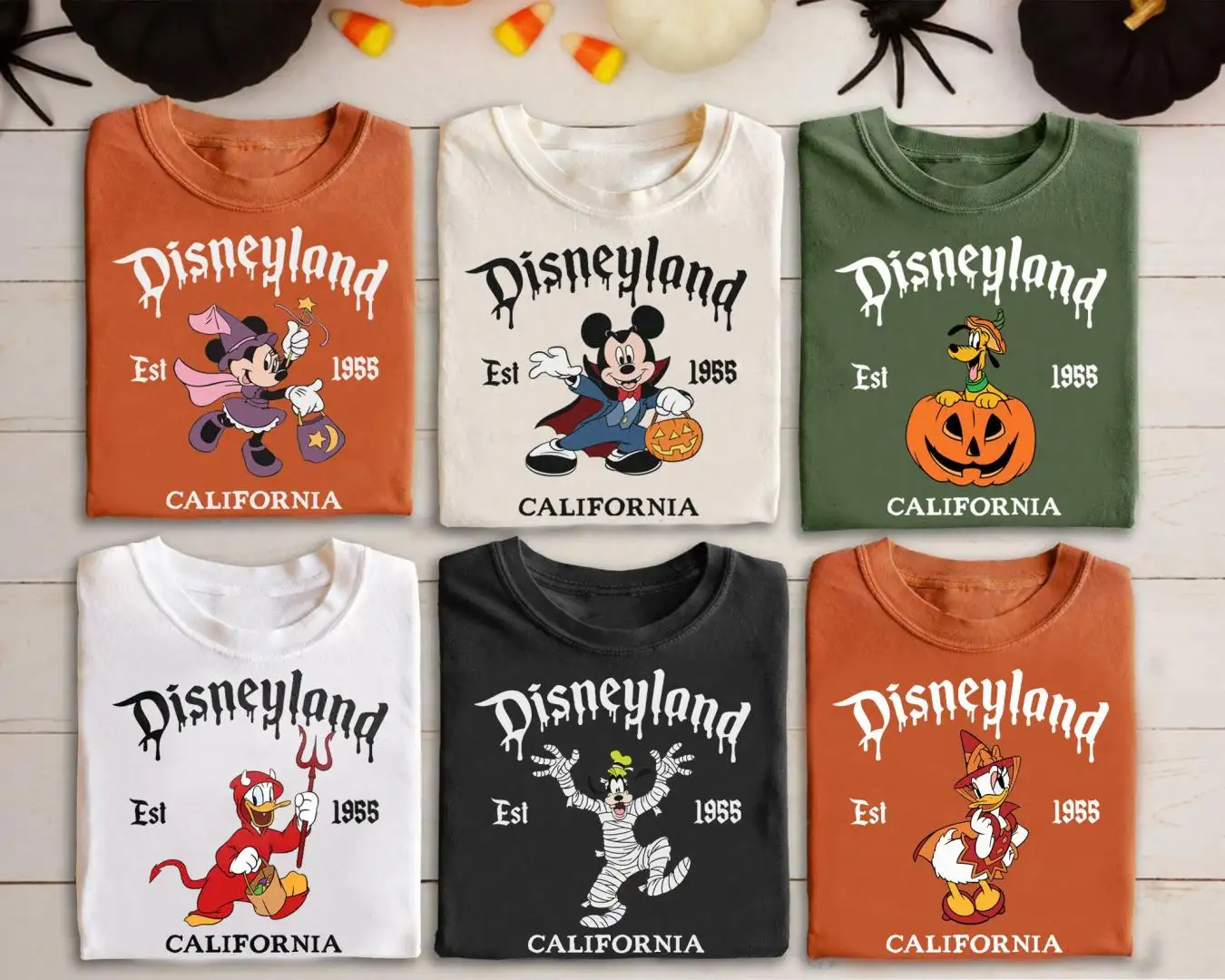 Vintage Disneyland Halloween Character Shirt For Family