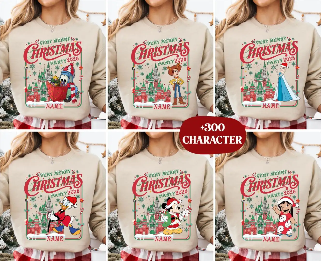 Disney Christmas Family Shirt 2025 Party