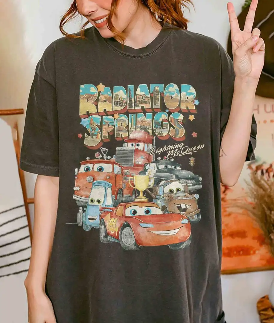 Retro Cars Movie Shirt for Disney Family Trips