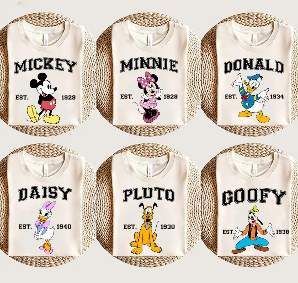 Disney Characters Shirt for Family Matching Outfits