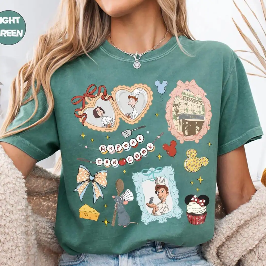 Ratatouille Chef Remy Anyone Can Cook Disney Shirt