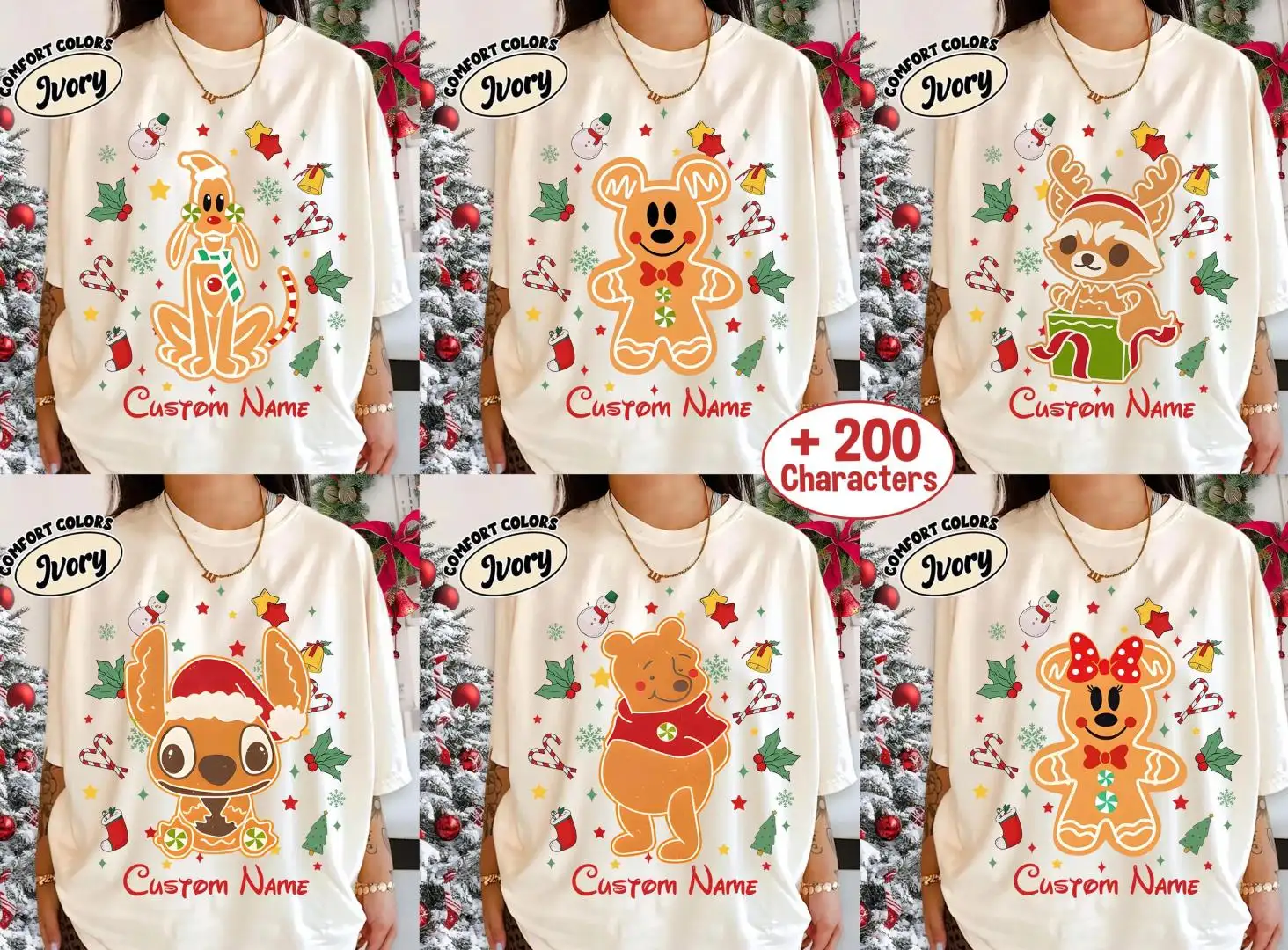Disney Mickey Gingerbread Christmas Shirt for Family
