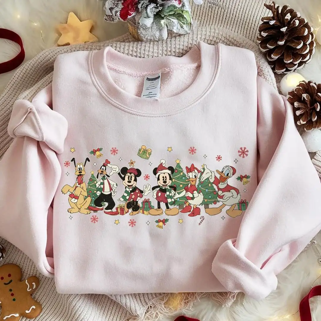 Retro Mickey Christmas Shirt Disneyland Holiday Family