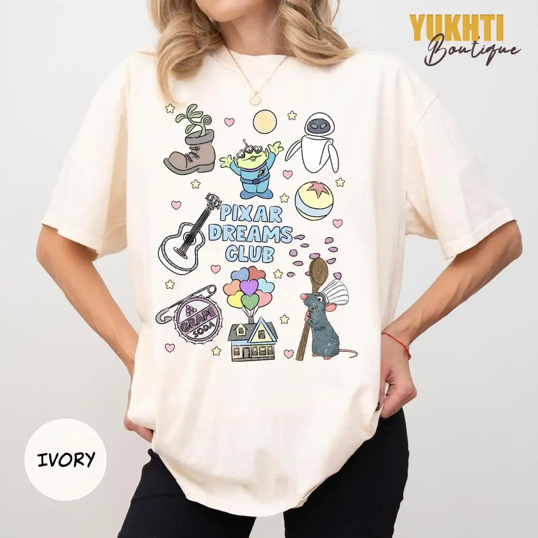 Pixar Dreams Disney Characters Shirt
