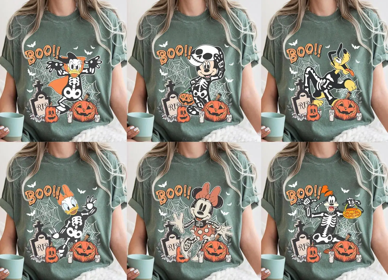 Disney Halloween Skeleton Shirt for Mickey Fans