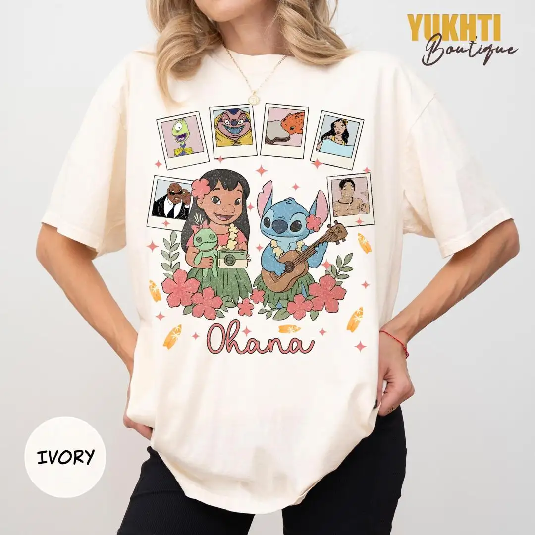 Ohana Family Vacation Shirt with Lilo and Stitch
