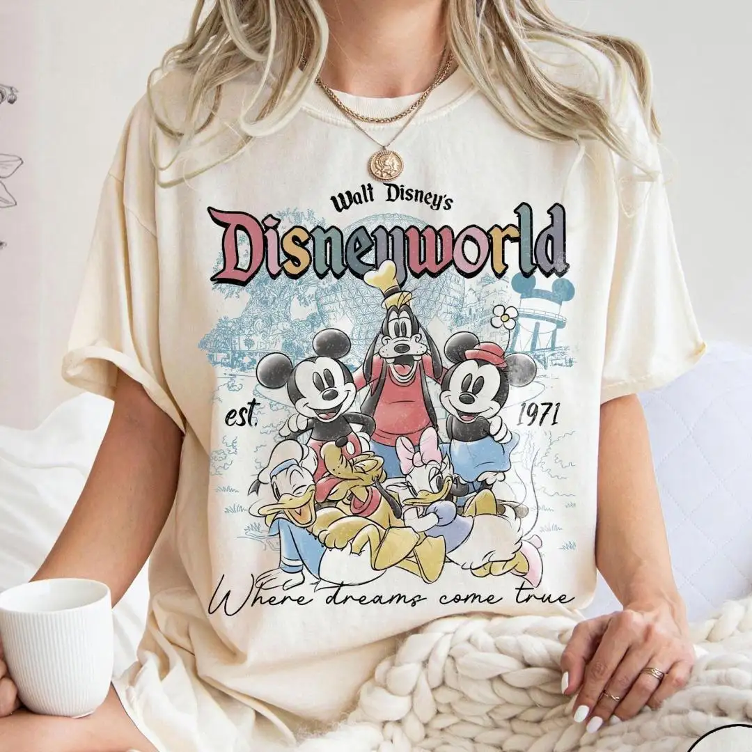Vintage Disney World 1971 Shirt for Family Vacation