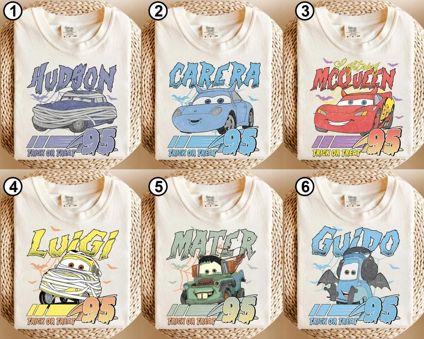 Vintage Cars Movie Halloween Shirt for Disney Fans