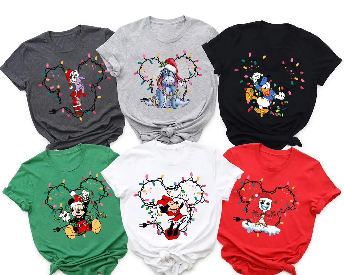Mickey Mouse Christmas Lights Shirt Disney Family