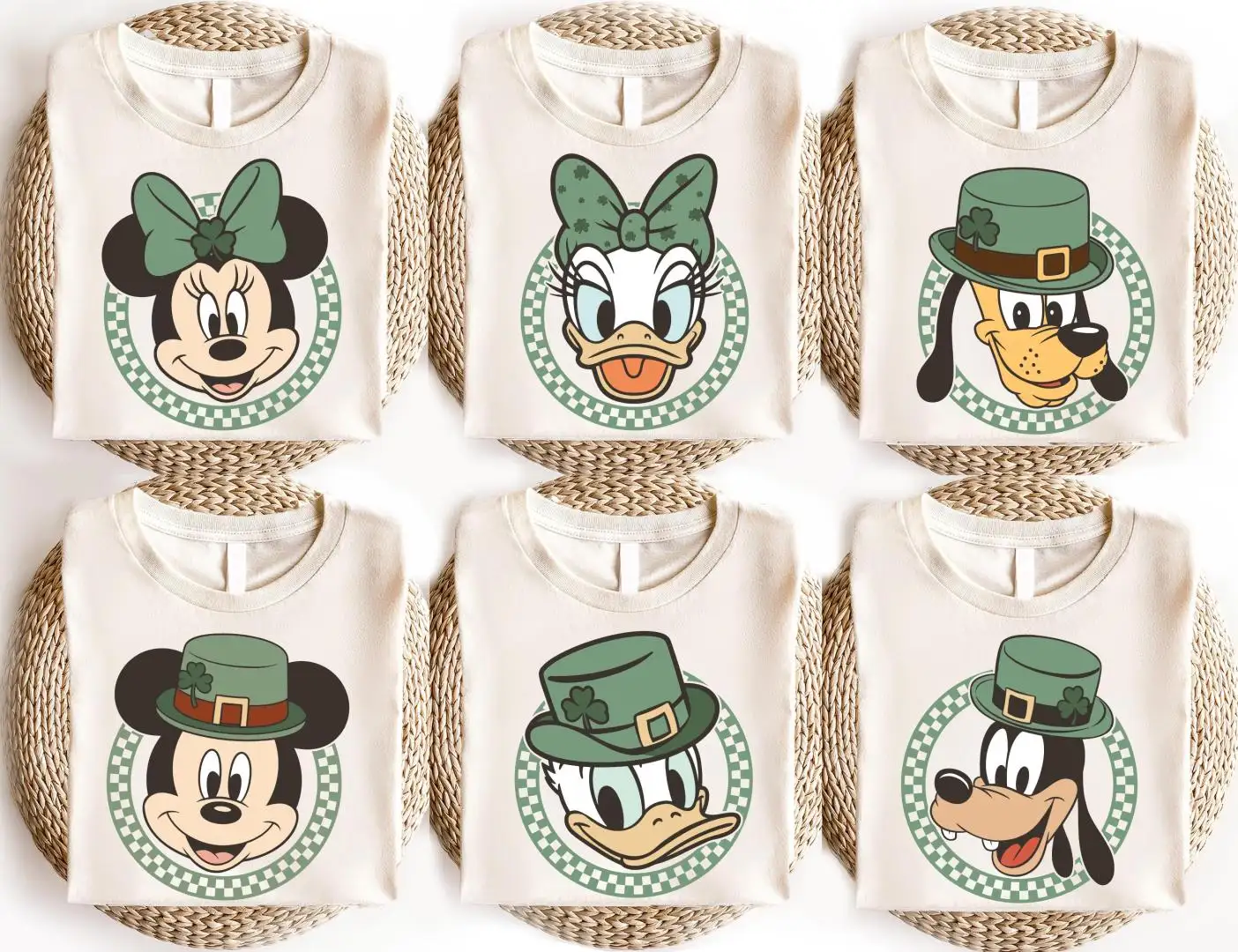 Disney St Patrick's Day Checkered Shirt for Adults