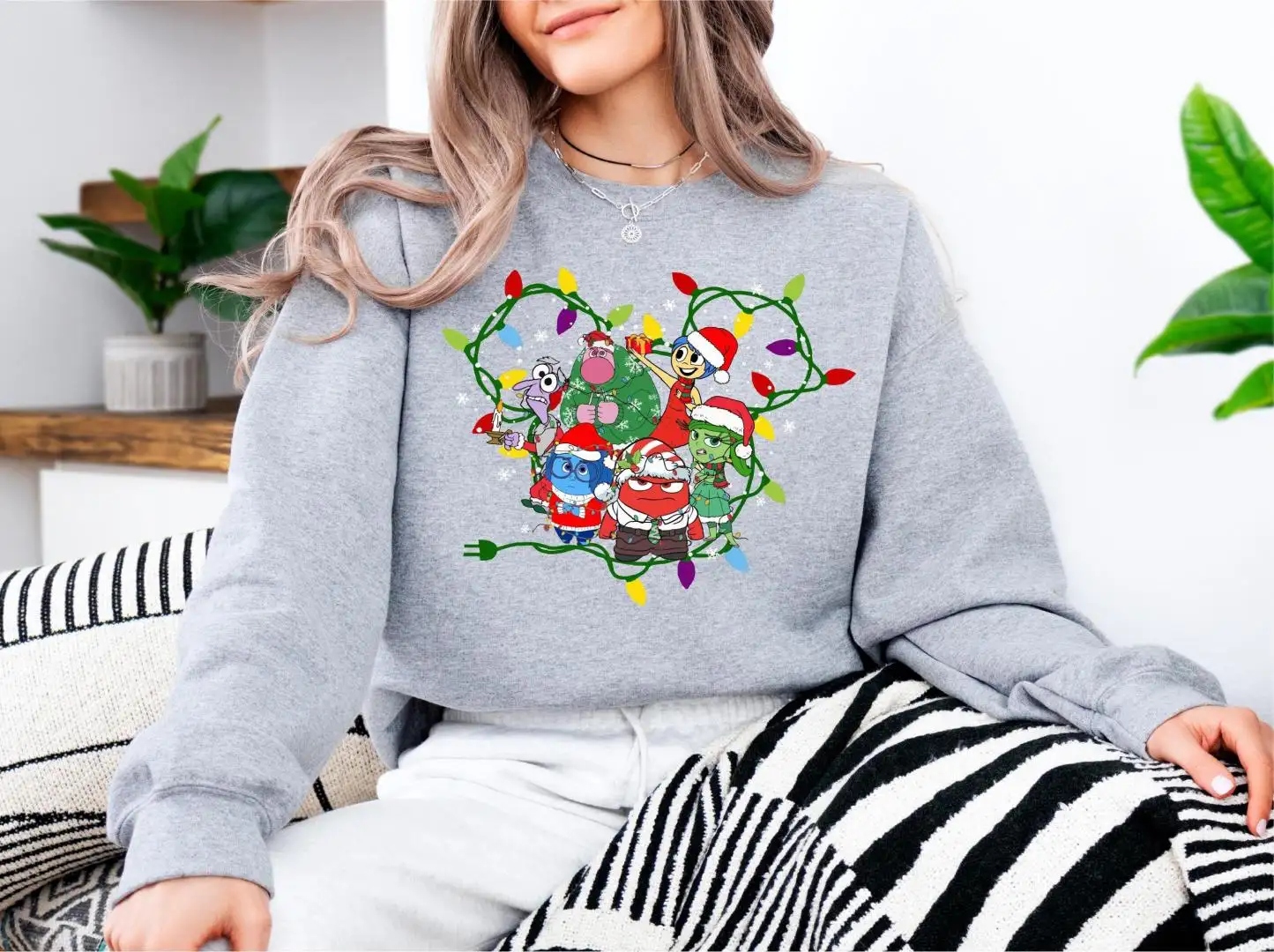 Inside Out Christmas Lights Family Matching Shirt