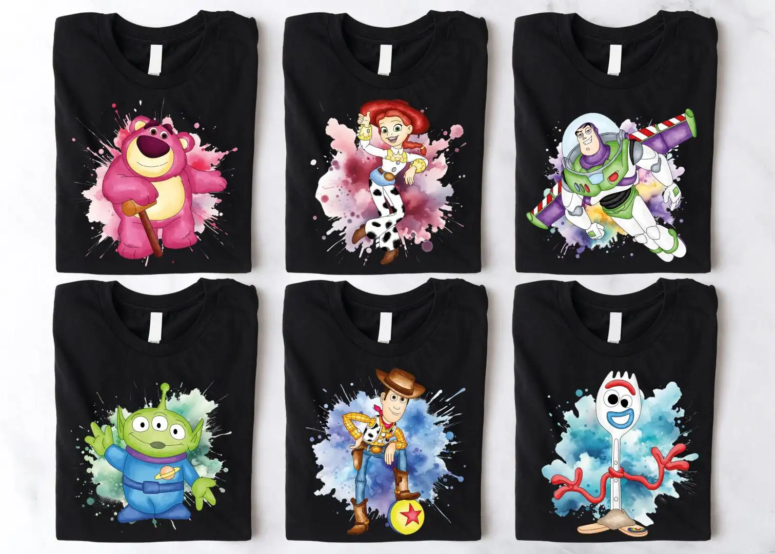 Disney Toy Story Watercolor Shirt for Family Vacation