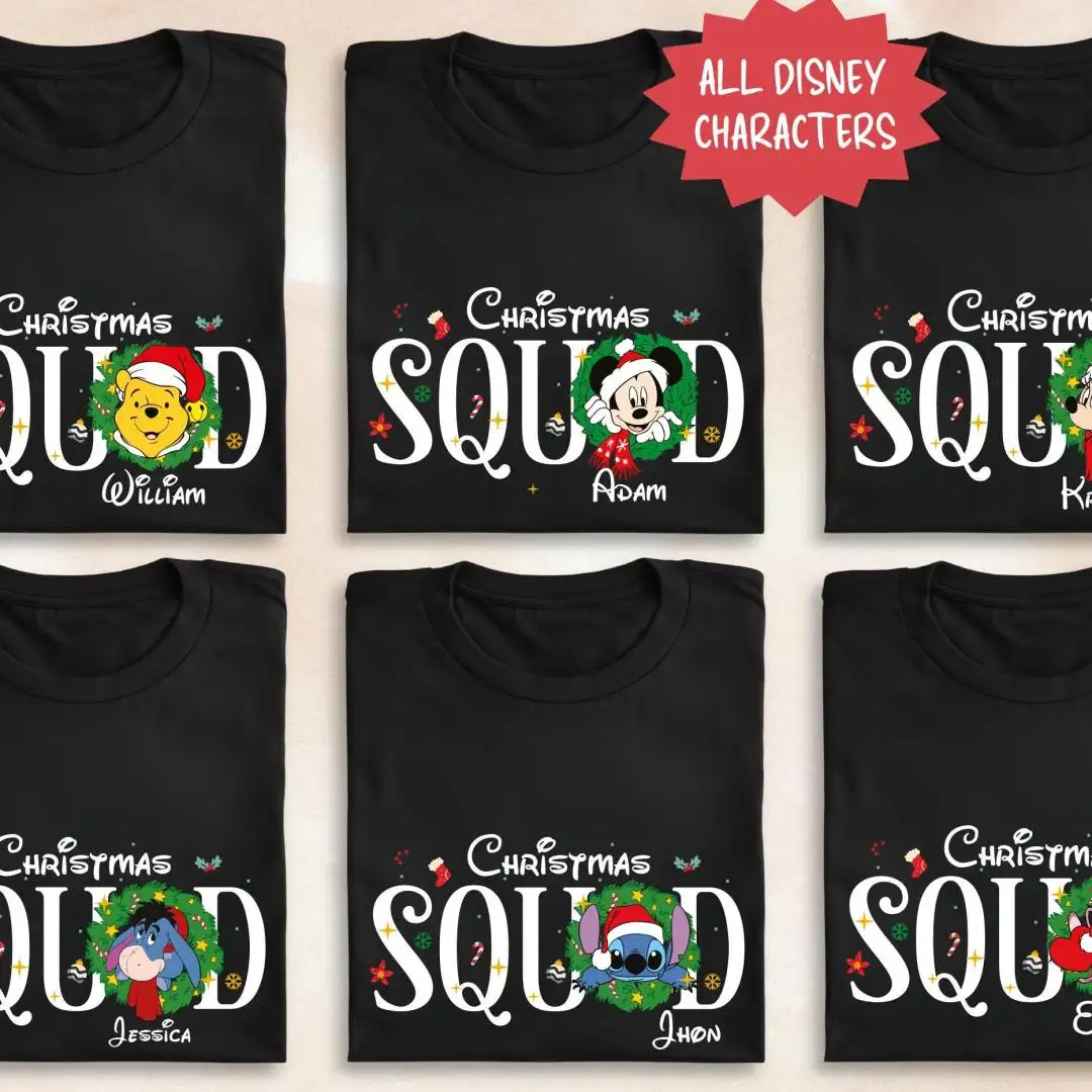 Disney Christmas Squad Family Matching Shirt