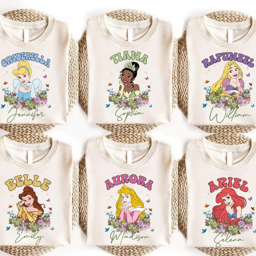 Disney Princess Floral Shirt for Girls Vacation