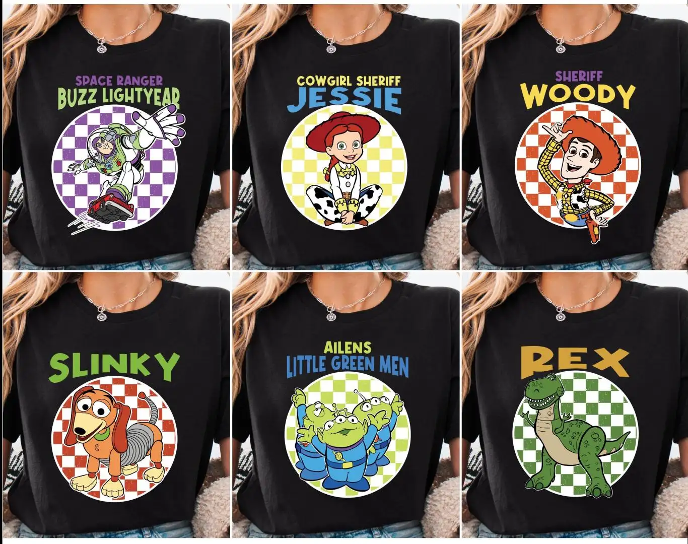 Disney Toy Story Retro Checkered Shirt