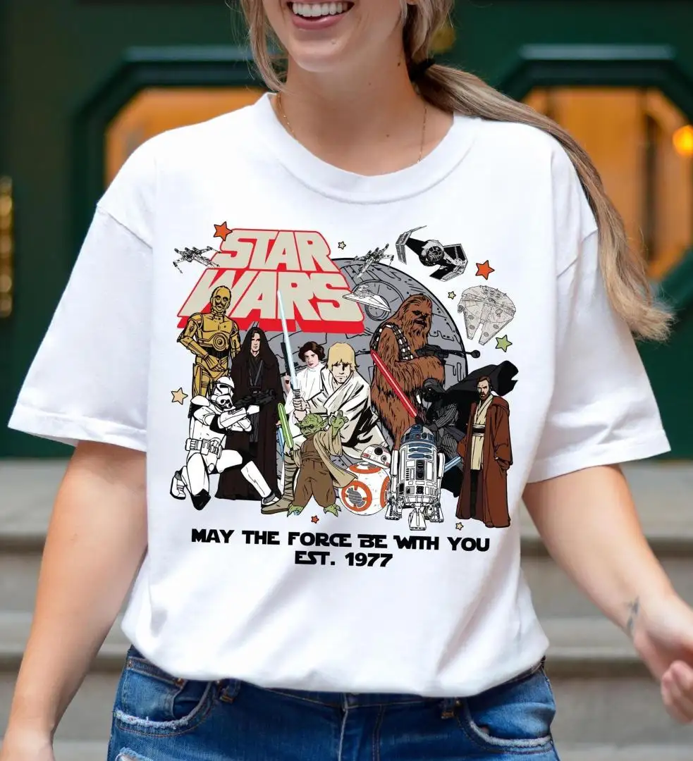 Vintage Star Wars 1977 Shirt for Disney Fans