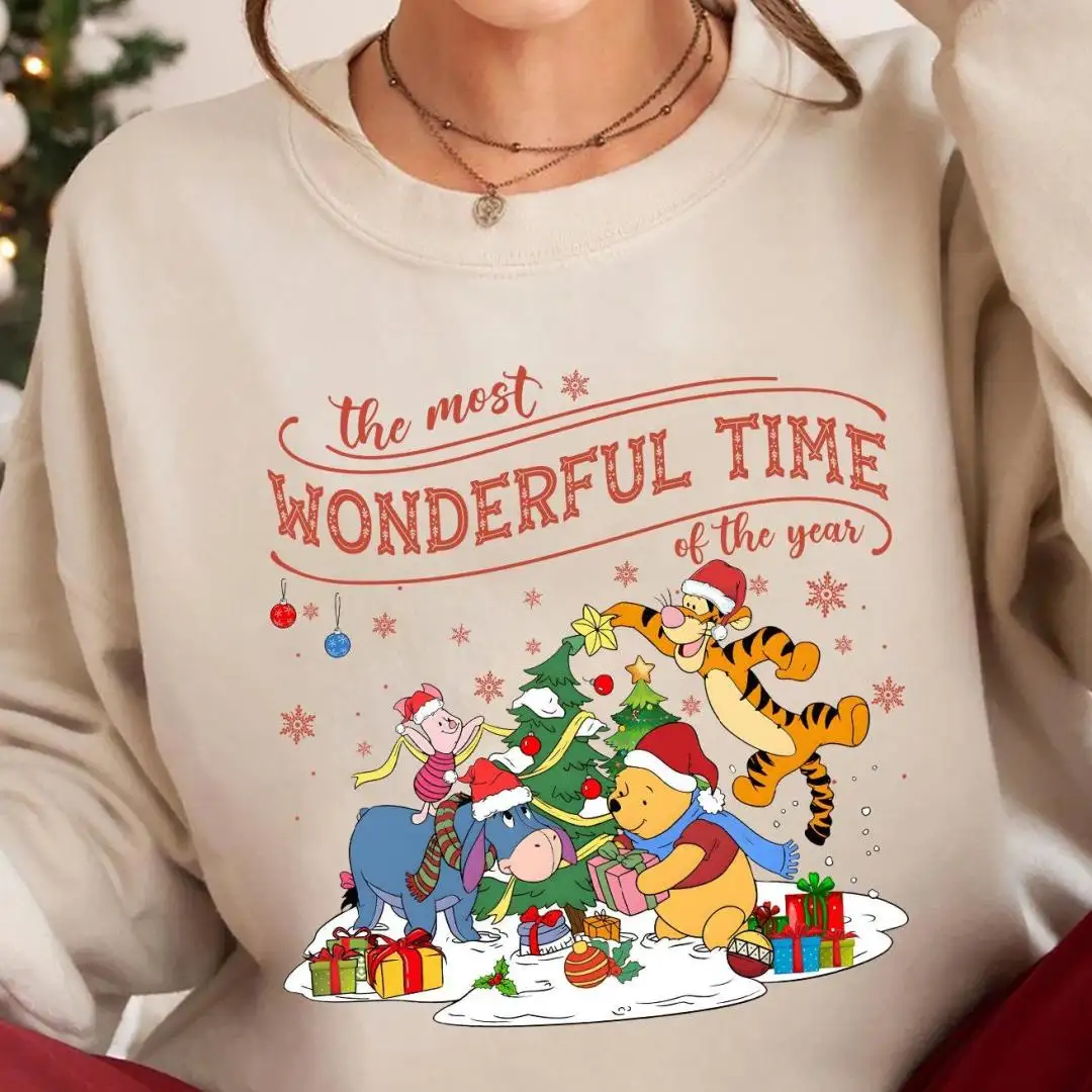 Christmas Winnie the Pooh Shirt for Family Matching