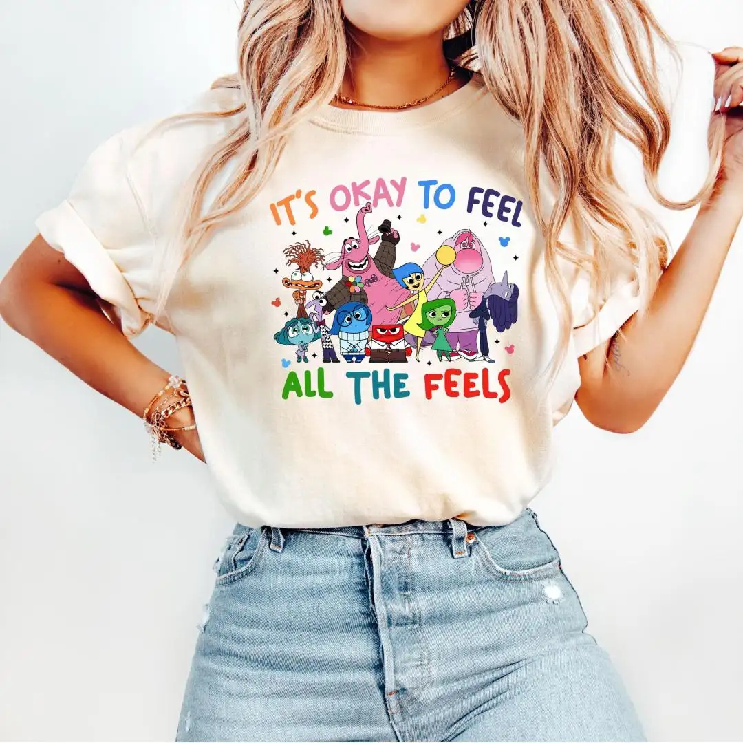 Feel All The Feels Teacher Shirt Disney Therapy Gift