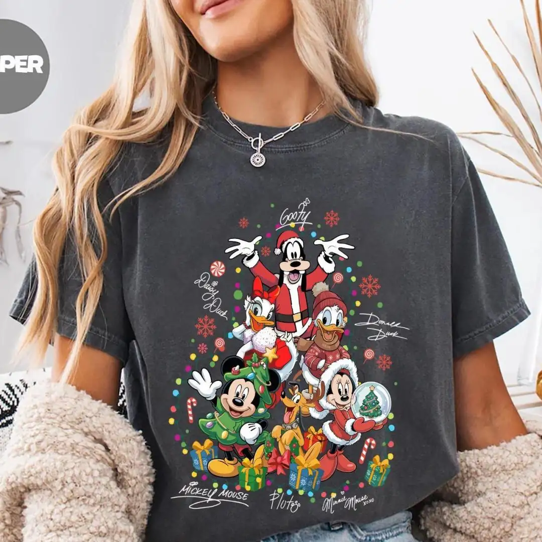 Disney Christmas Mickey Friends Shirt