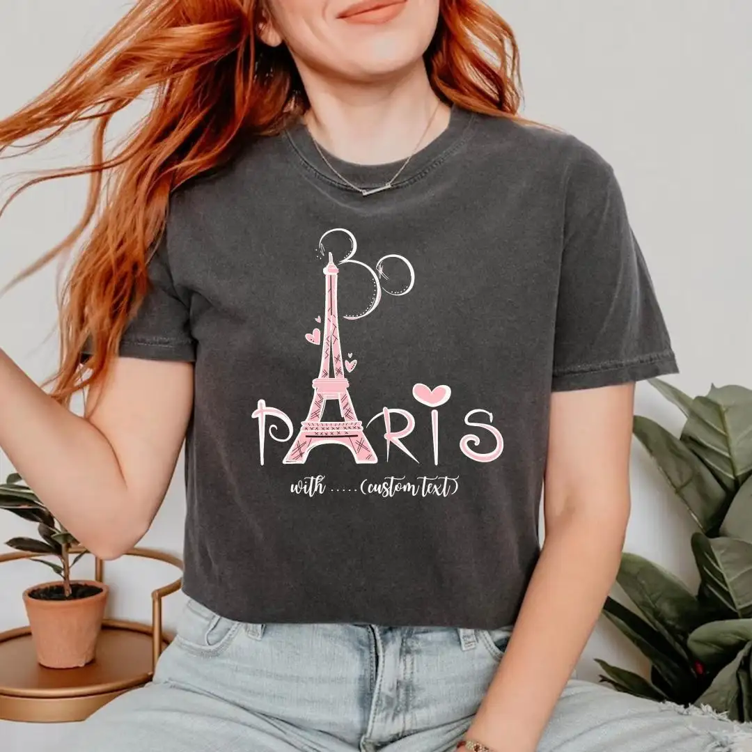 Custom Name Paris Eiffel Tower Shirt