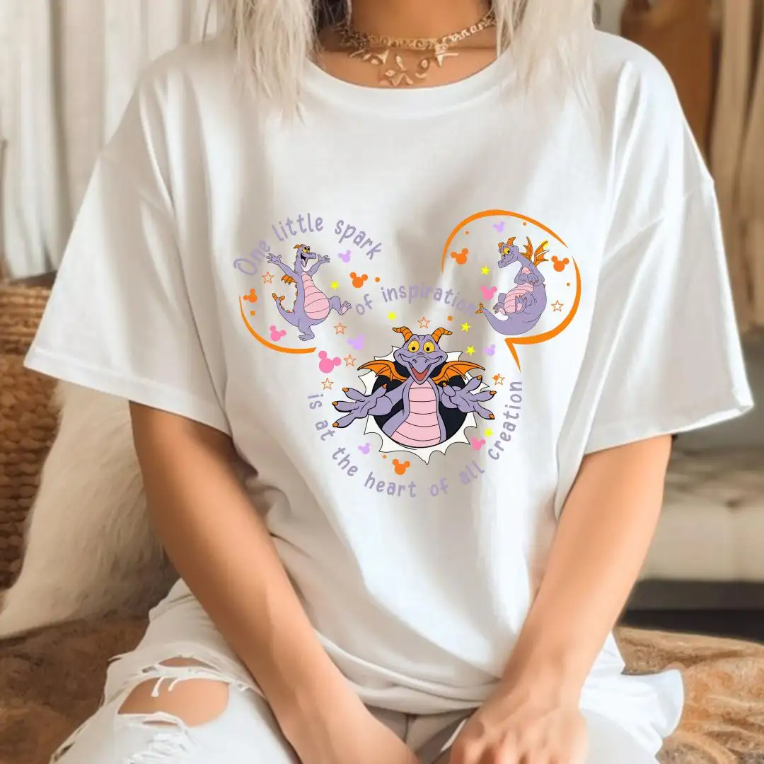 Disney Figment Purple Dragon Shirt for Adults