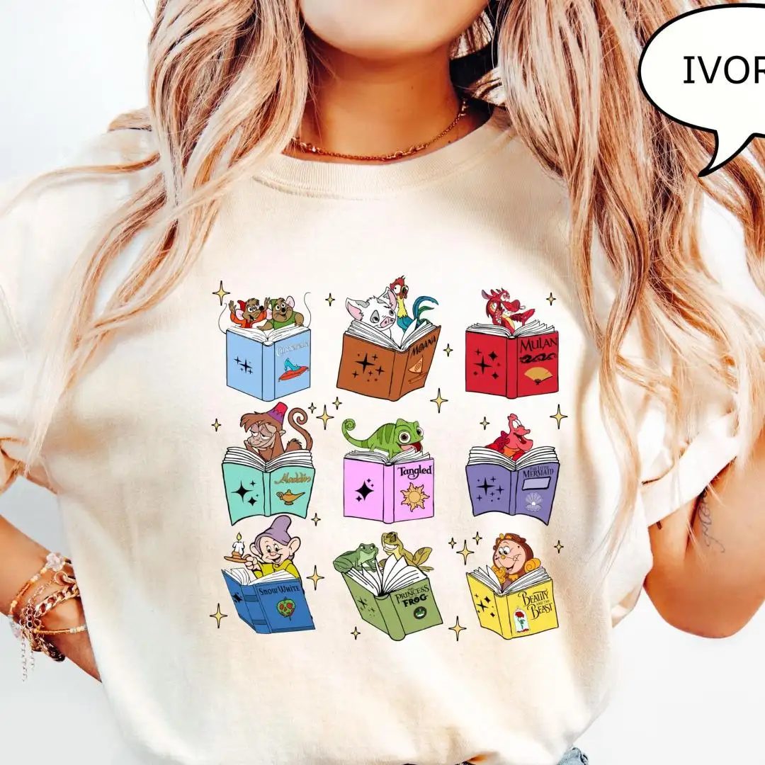 Disney Princess Book Lover Shirt