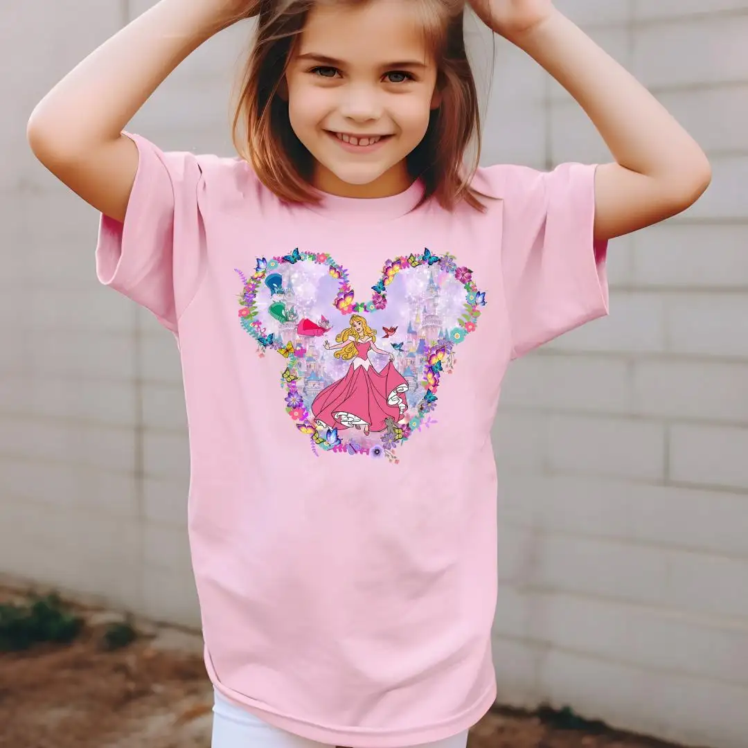 Comfort Colors Floral Aurora Disney Princess Shirt