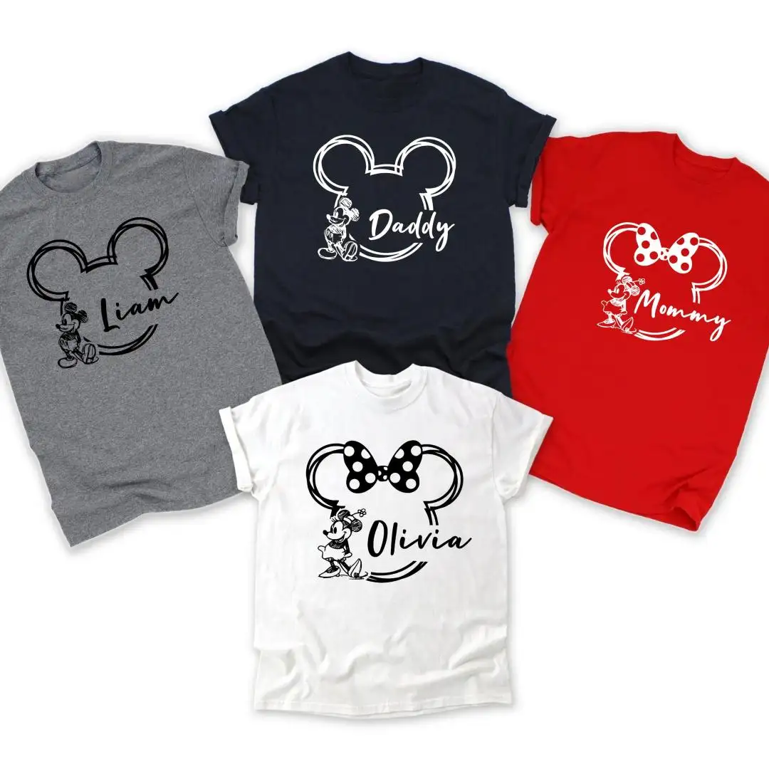 Custom Disney Family Matching Shirt Personalized