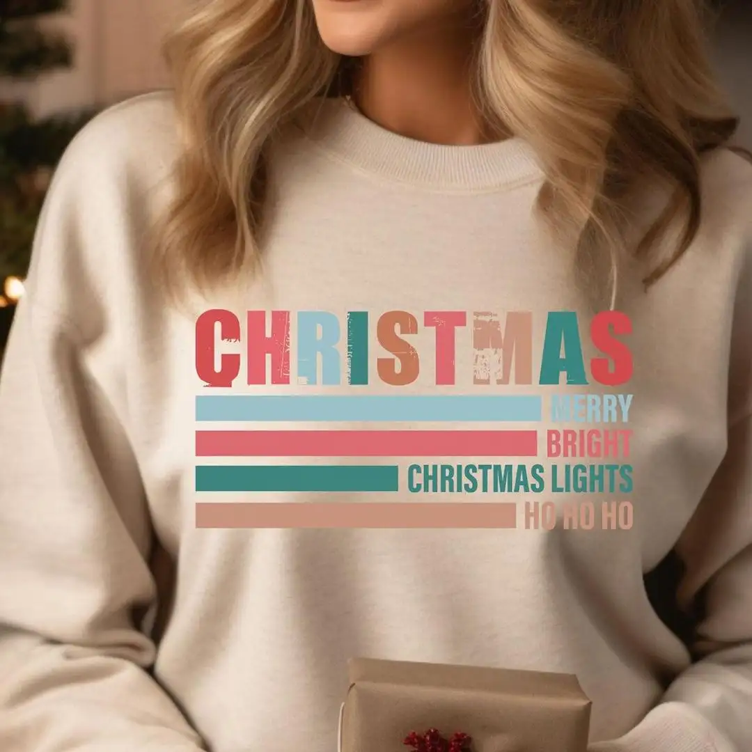 Christmas Lights Holiday Shirt for Women