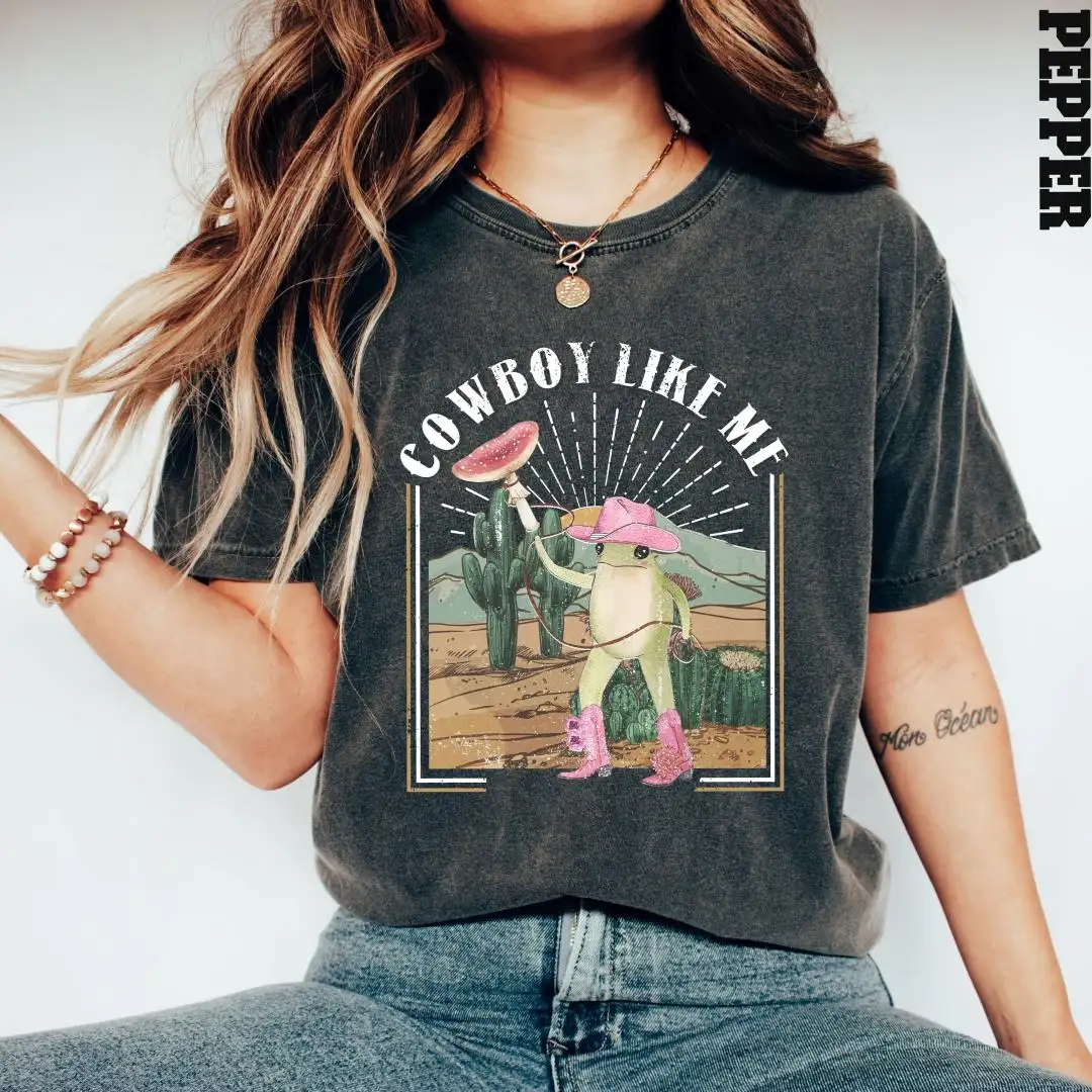 Cowboy Like Me Frog Western Graphic Shirt