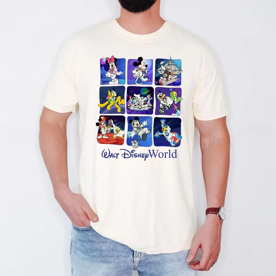 Vintage Disney Astronaut Shirt for Theme Park Fans