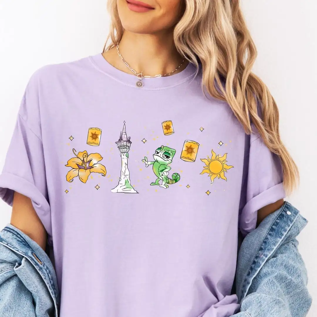 Vintage Disney Pascal Floral Shirt for Women