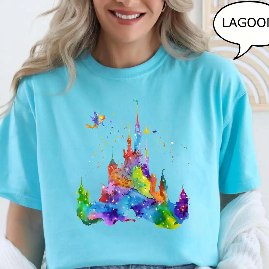 Magical Kingdom Watercolor Castle Shirt