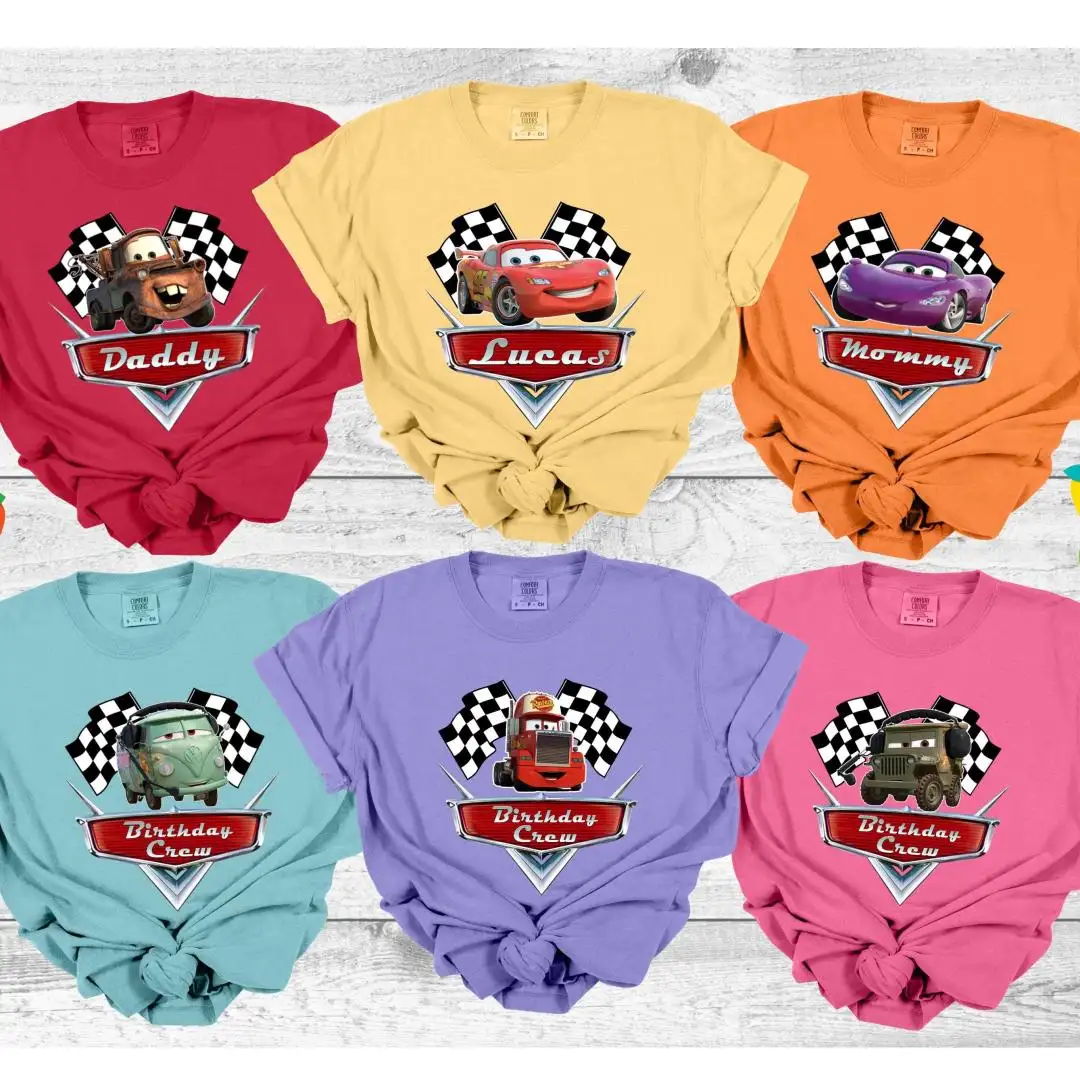 Disney Cars Family Matching Personalized Shirt