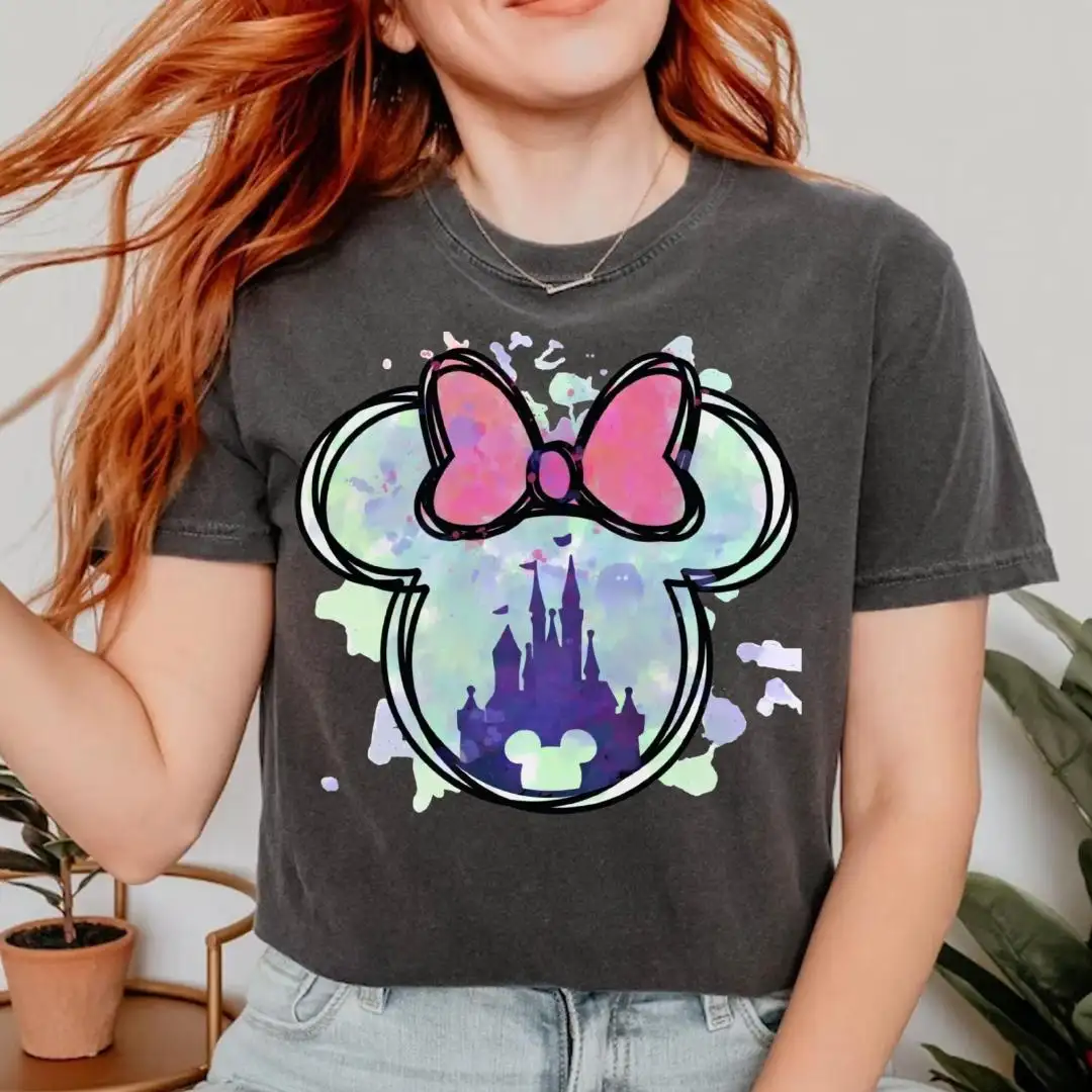 Minnie Mouse Watercolor Shirt for Disney Fans