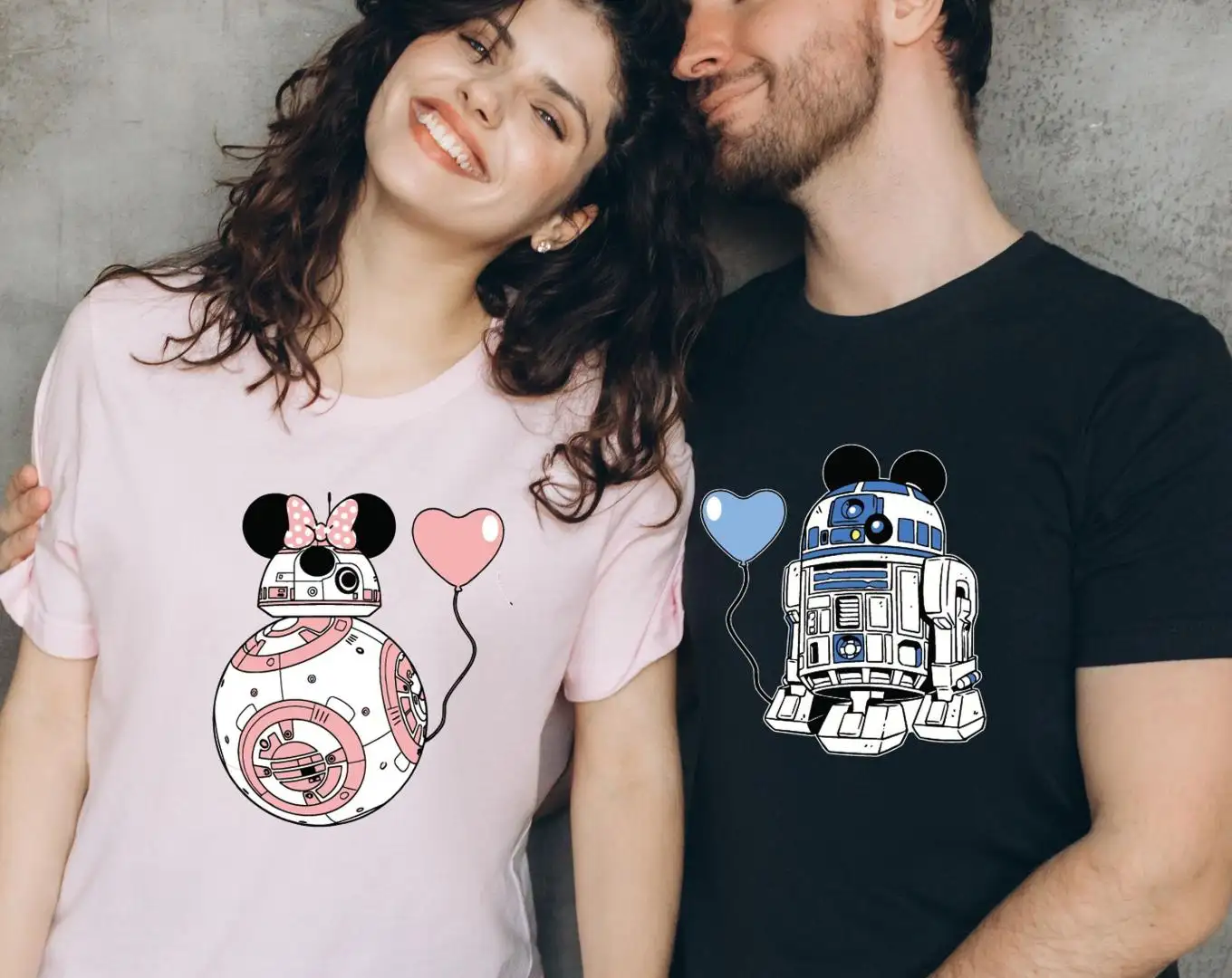 Star Wars Disney Robot Mickey Minnie Shirt
