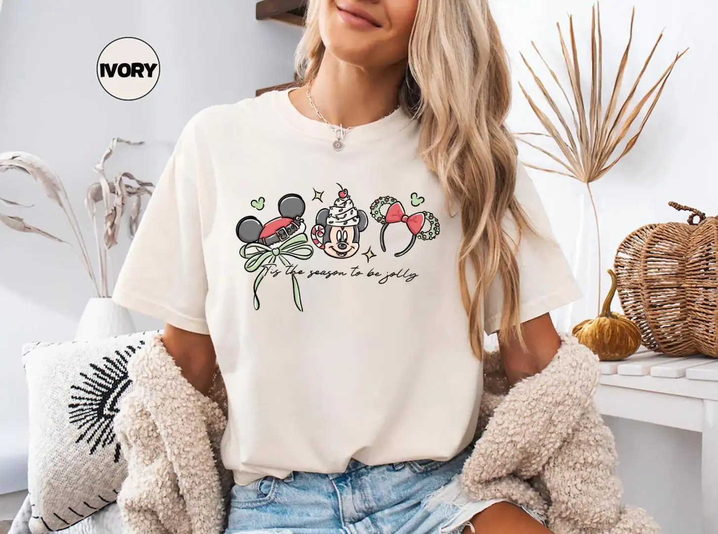 Disney Christmas Shirt Mickey and Friends Holiday