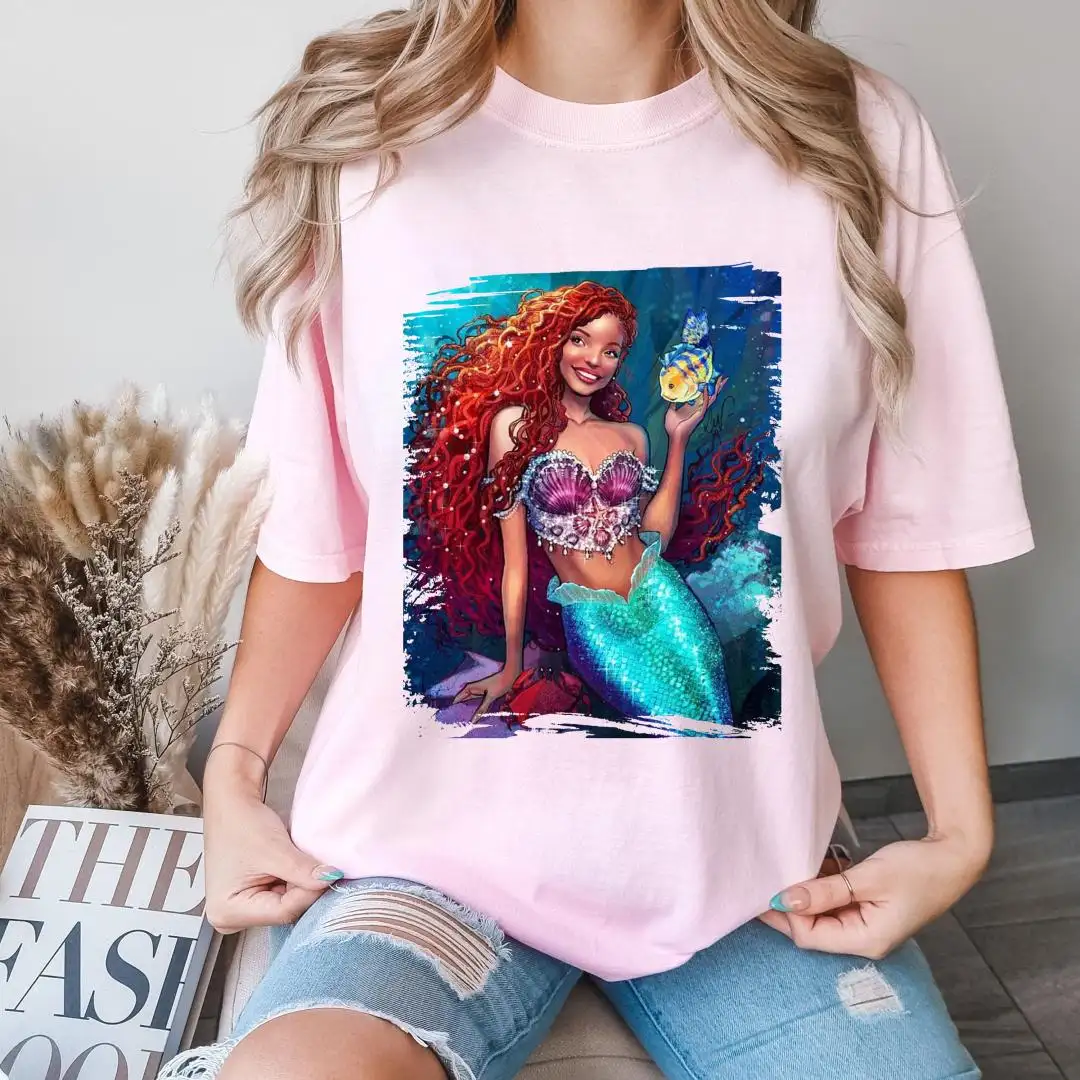 Kids Mermaid Shirt Vintage Undersea World Style