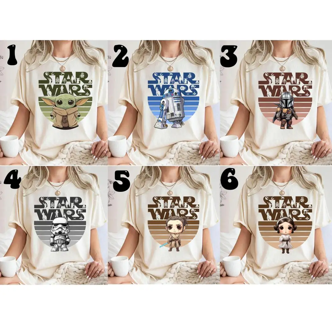 Star Wars Family Shirt with Disney Characters