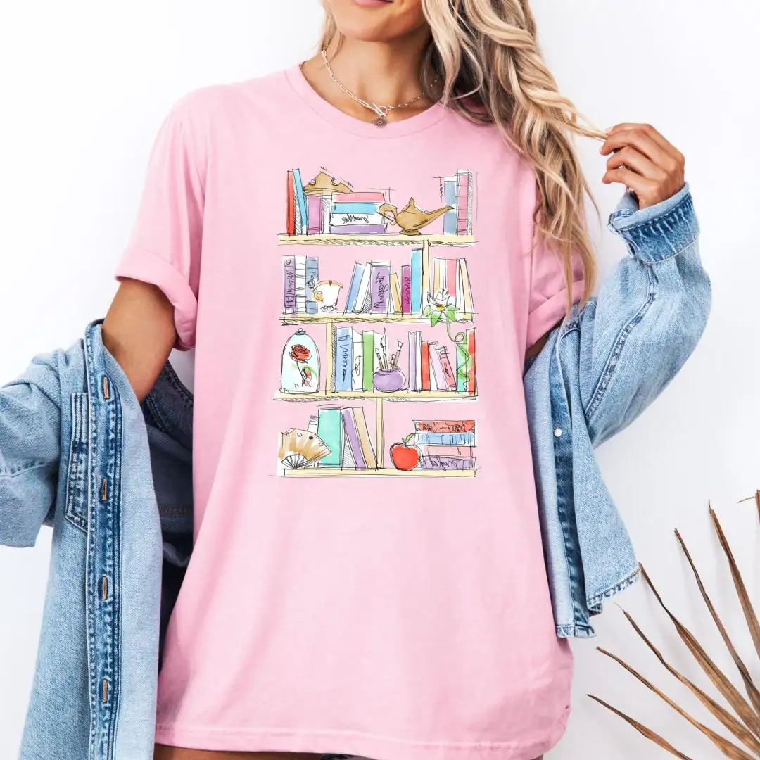Princess Books Shirt for Teachers and Book Lovers