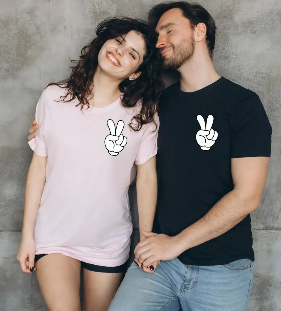 Disney Mickey Peace Sign Shirt for Adults