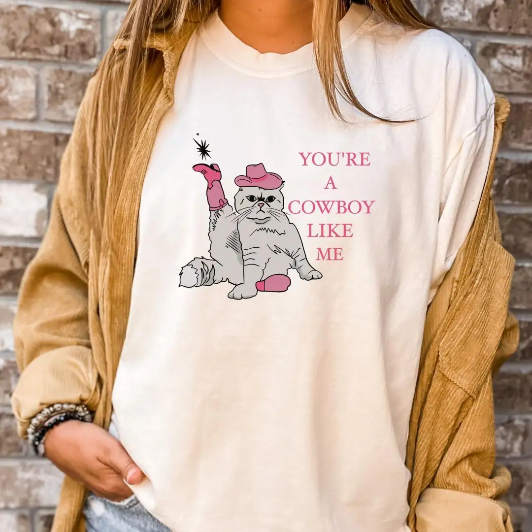 Cowboy Cat Lover Shirt for Animal Lovers
