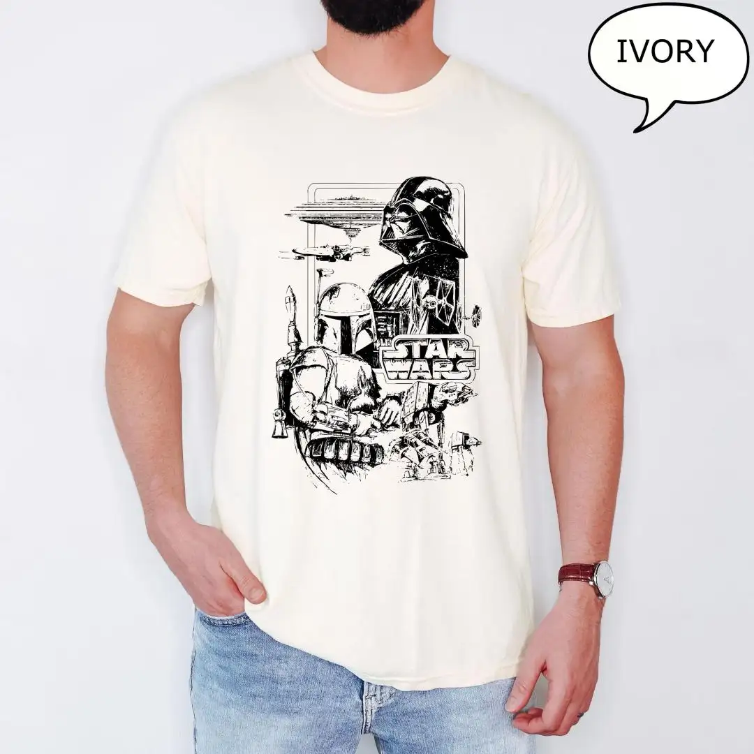 Vintage Disney Star Wars Shirt for Galaxy's Edge