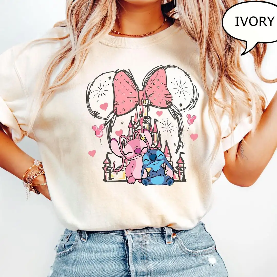Disney Stitch Valentine Shirt for Kids