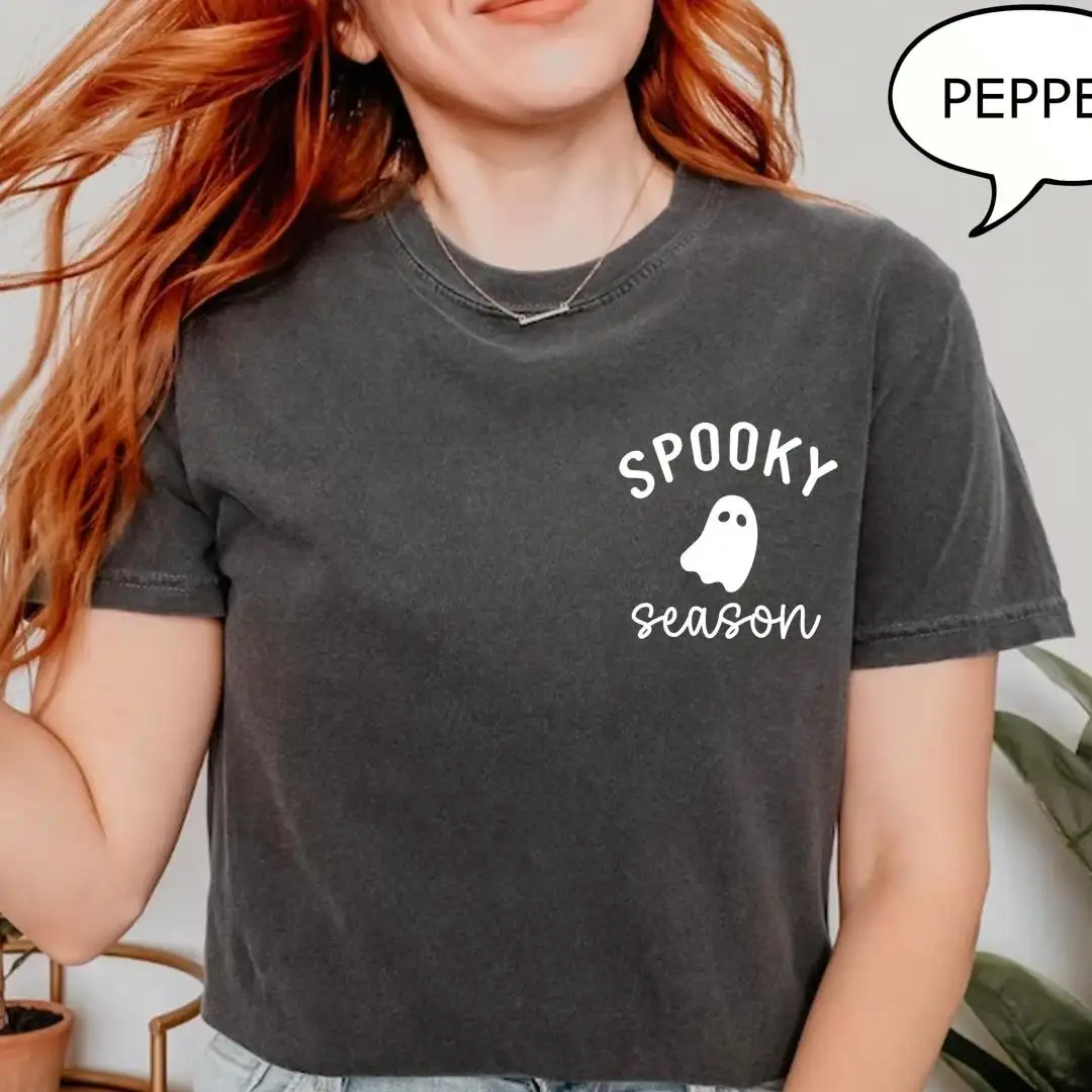 Spooky Season Halloween Ghost Shirt for Adults