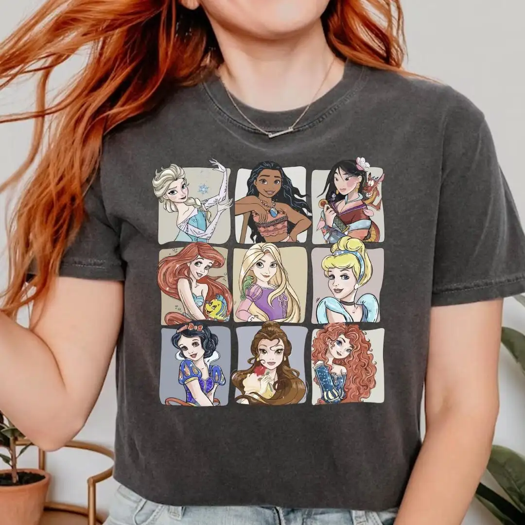 Vintage Disney Princess Retro Shirt for Girls